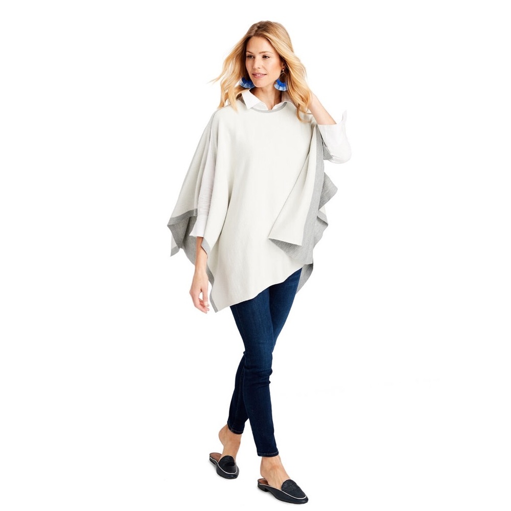VINEYARD VINES NWT • Tie Sleeve Reversible Poncho